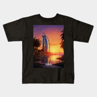 Dubai City Art Kids T-Shirt